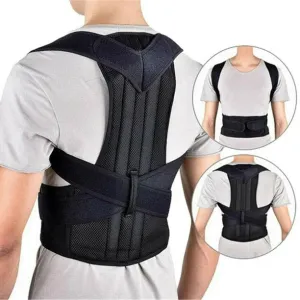 NEW Retails $41, Topcobe Posture Corrector for Women & Men, Back Support Brace, Adjustable Shoulder Back Brace, Invisible Back Support for Back Pain Relief, Sz M