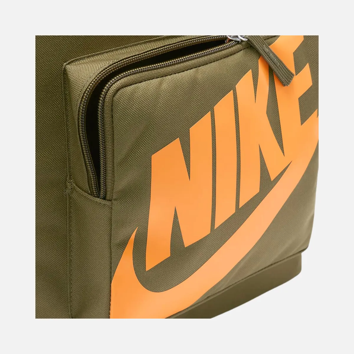 Nike Classic Kids' Backpack -Olive Flak/Olive Flak/Vivid Orange