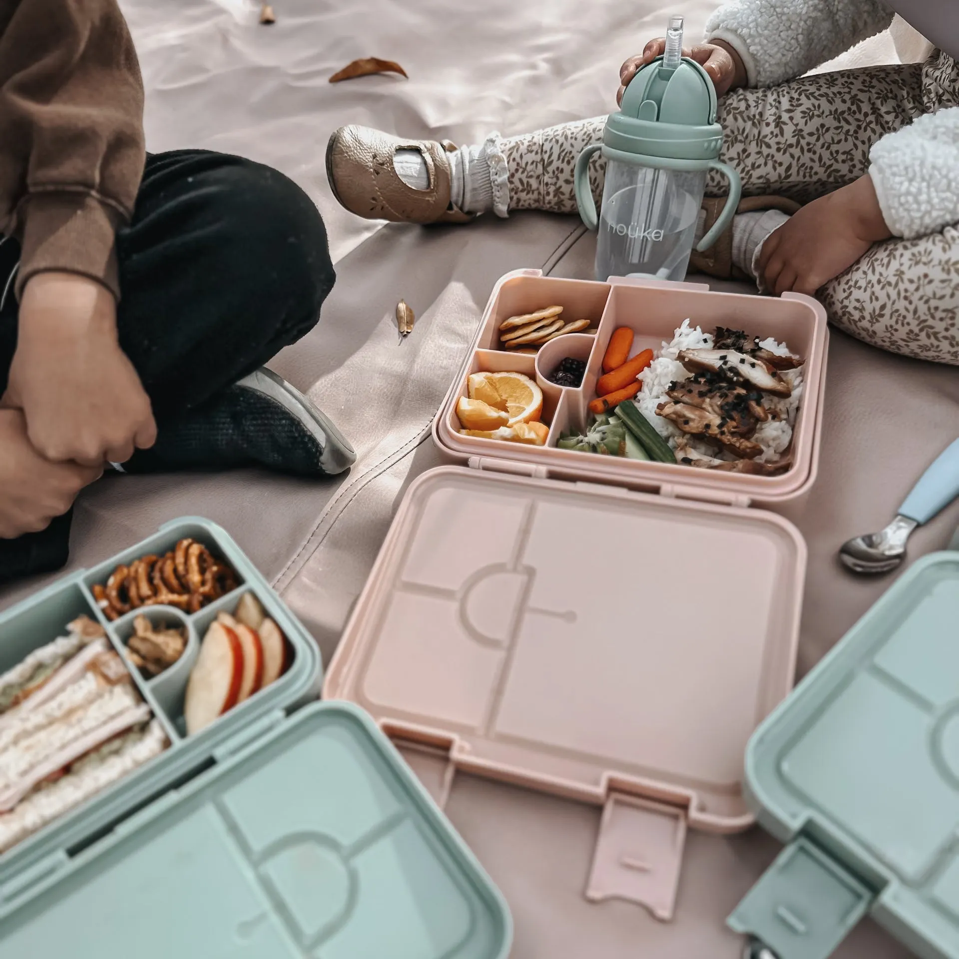 noüka Grand Bento Lunch Box - Moss (Min. of 2 PK, Multiples of 2 PK)