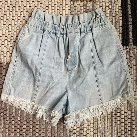 NWOT Pistola Denim Cooper Paperbag Shorts Size Small