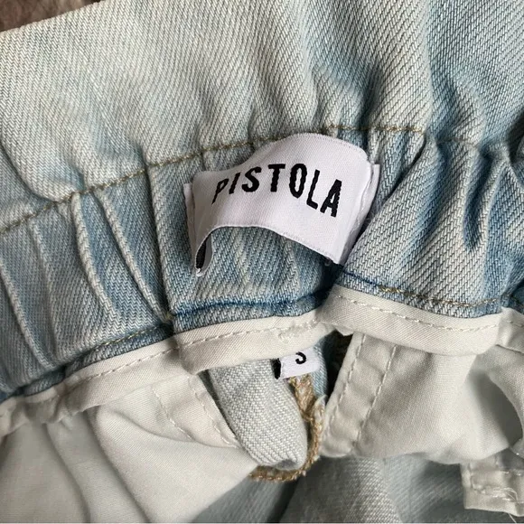 NWOT Pistola Denim Cooper Paperbag Shorts Size Small