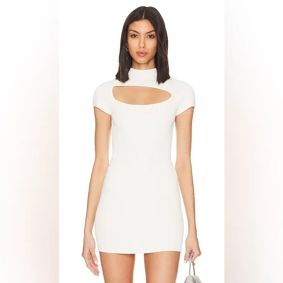 NWT REVOLVE x Victor Glemaud Mini Skirt In White