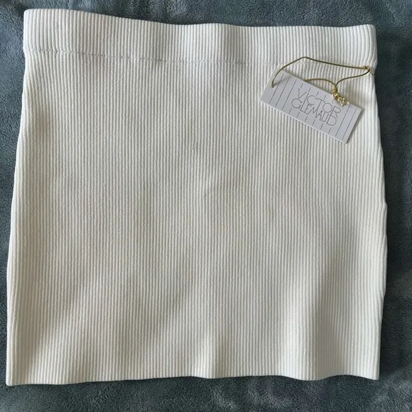 NWT REVOLVE x Victor Glemaud Mini Skirt In White