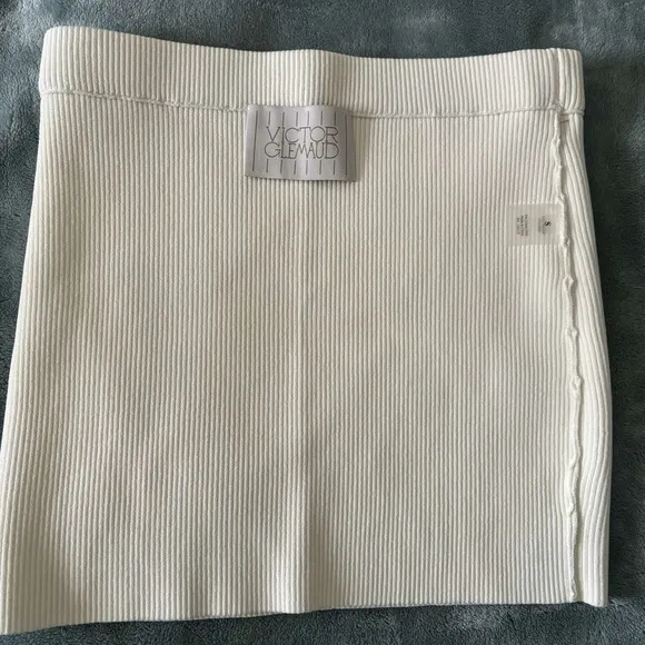 NWT REVOLVE x Victor Glemaud Mini Skirt In White