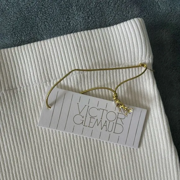 NWT REVOLVE x Victor Glemaud Mini Skirt In White
