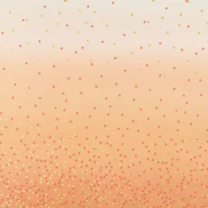 Ombre Confetti Metallic in Coral - 1 yard 4" REMNANT