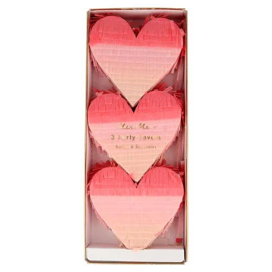 Ombre Heart Piñata Favors (x 3)