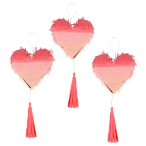 Ombre Heart Piñata Favors (x 3)