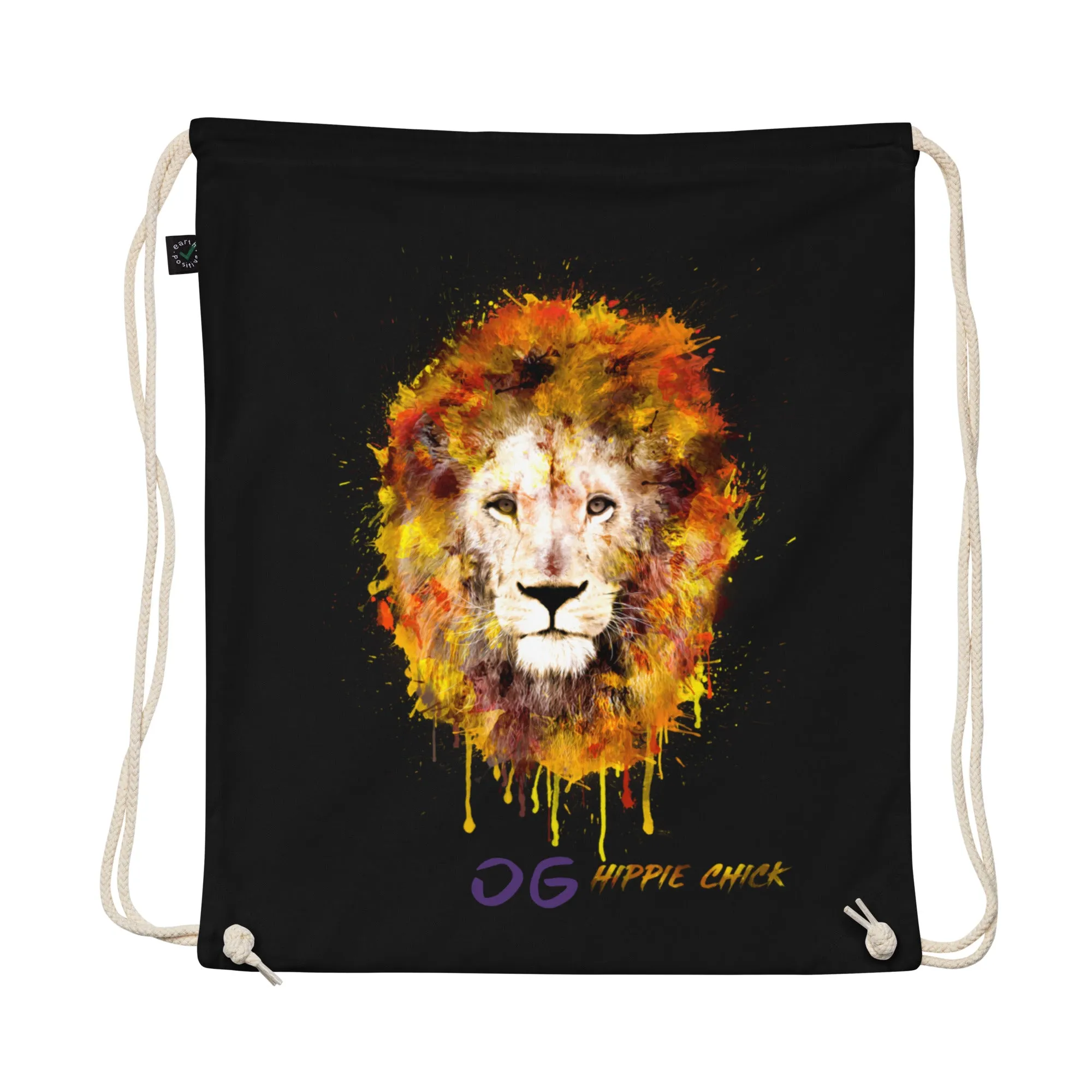Organic Cotton Drawstring Bag - Purple OG