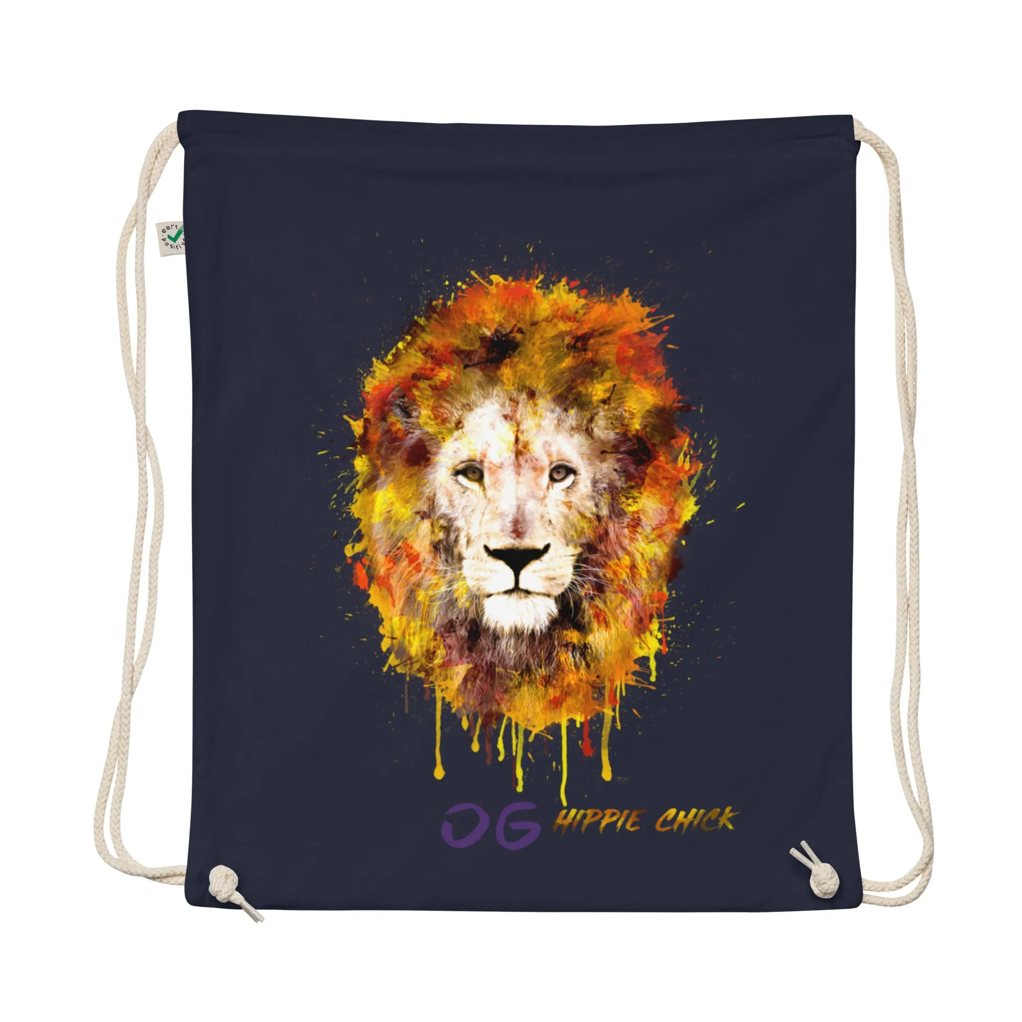 Organic Cotton Drawstring Bag - Purple OG