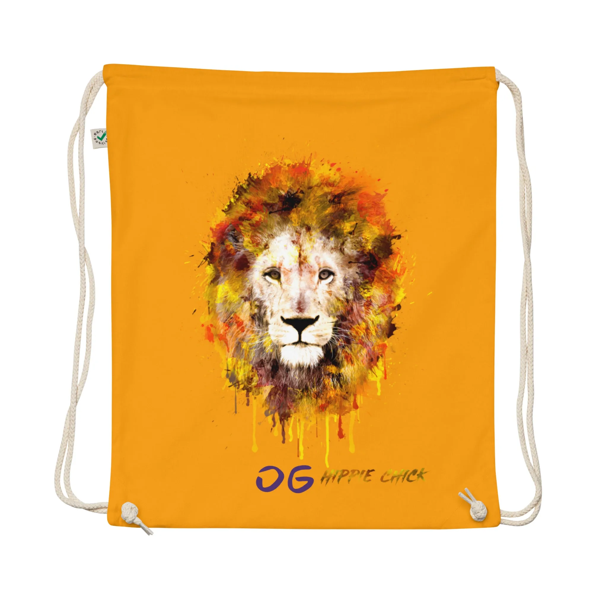 Organic Cotton Drawstring Bag - Purple OG