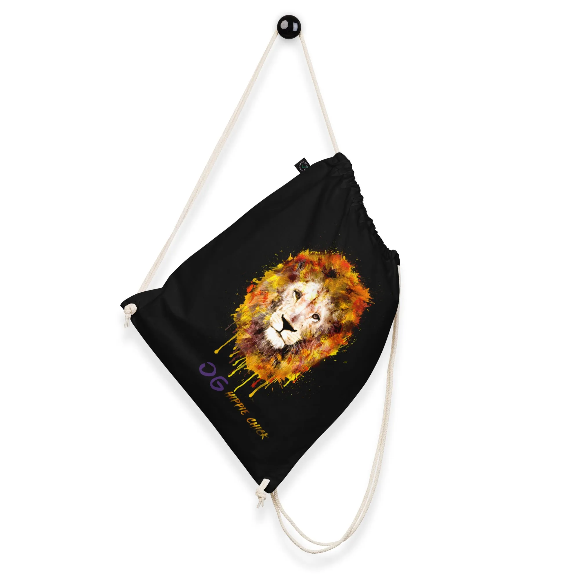 Organic Cotton Drawstring Bag - Purple OG