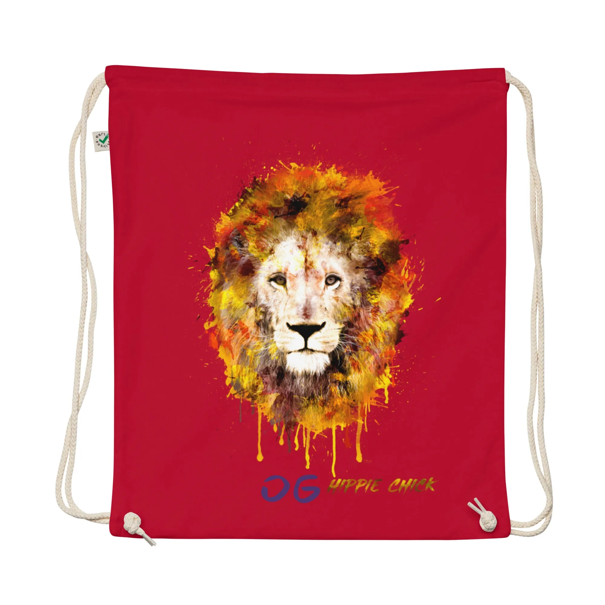 Organic Cotton Drawstring Bag - Purple OG