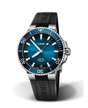 Oris Aquis Date Calibre 400 Watch with Black Strap, 41.50mm