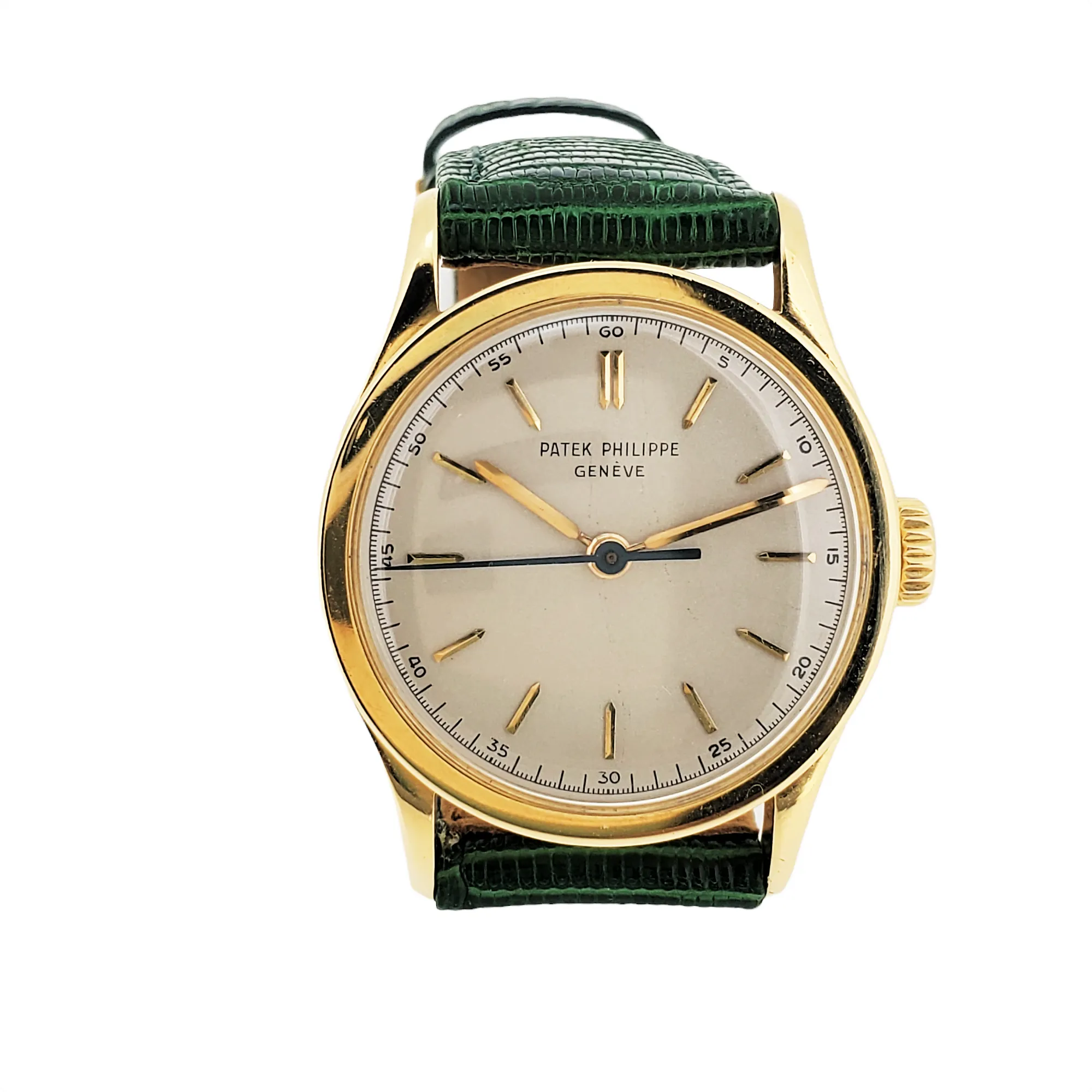 Patek Philippe 2457J Calatrava Watch Replaced Ref. 96 with Center Sweep, Circa 1951