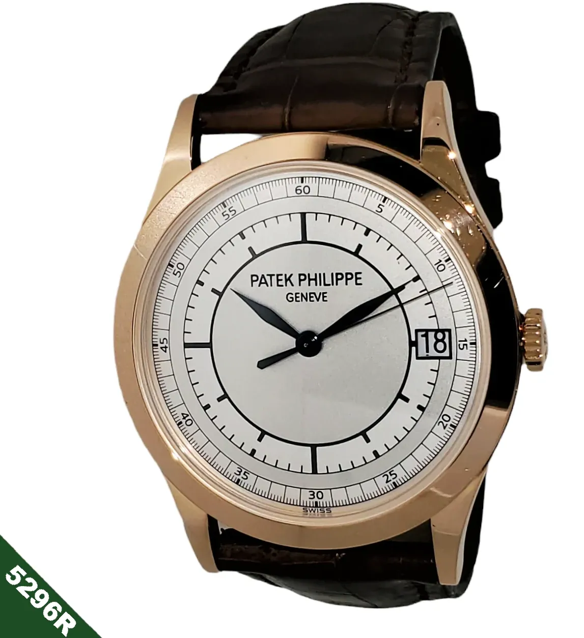 Patek Philippe 5296R Automatic Calatrava Sector Dial 38mm Circa 2009