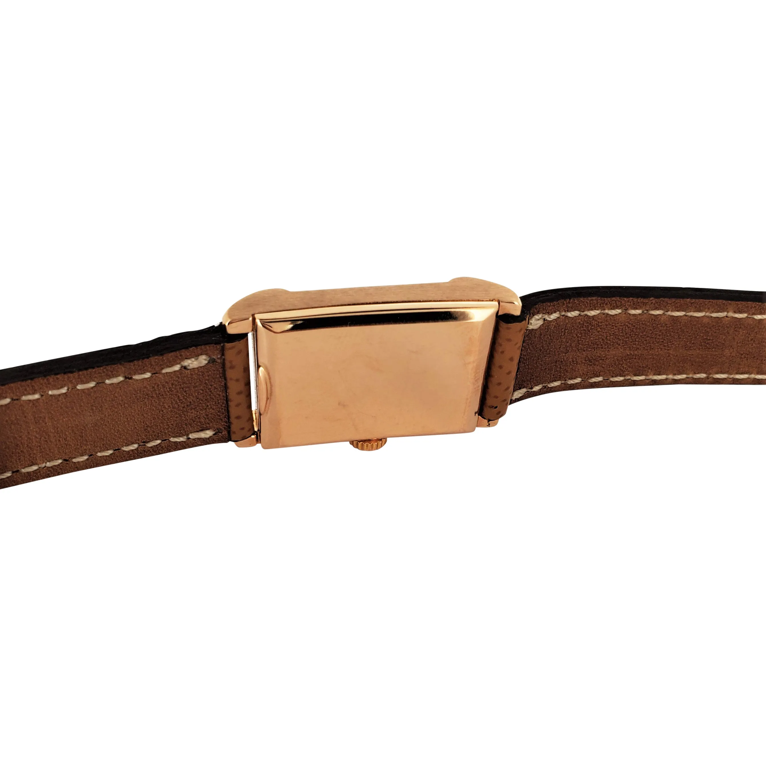 Patek Philippe 583R Vintage Rectangular Rose Gold Watch with 2-tone Pink dial,  Circa 1943