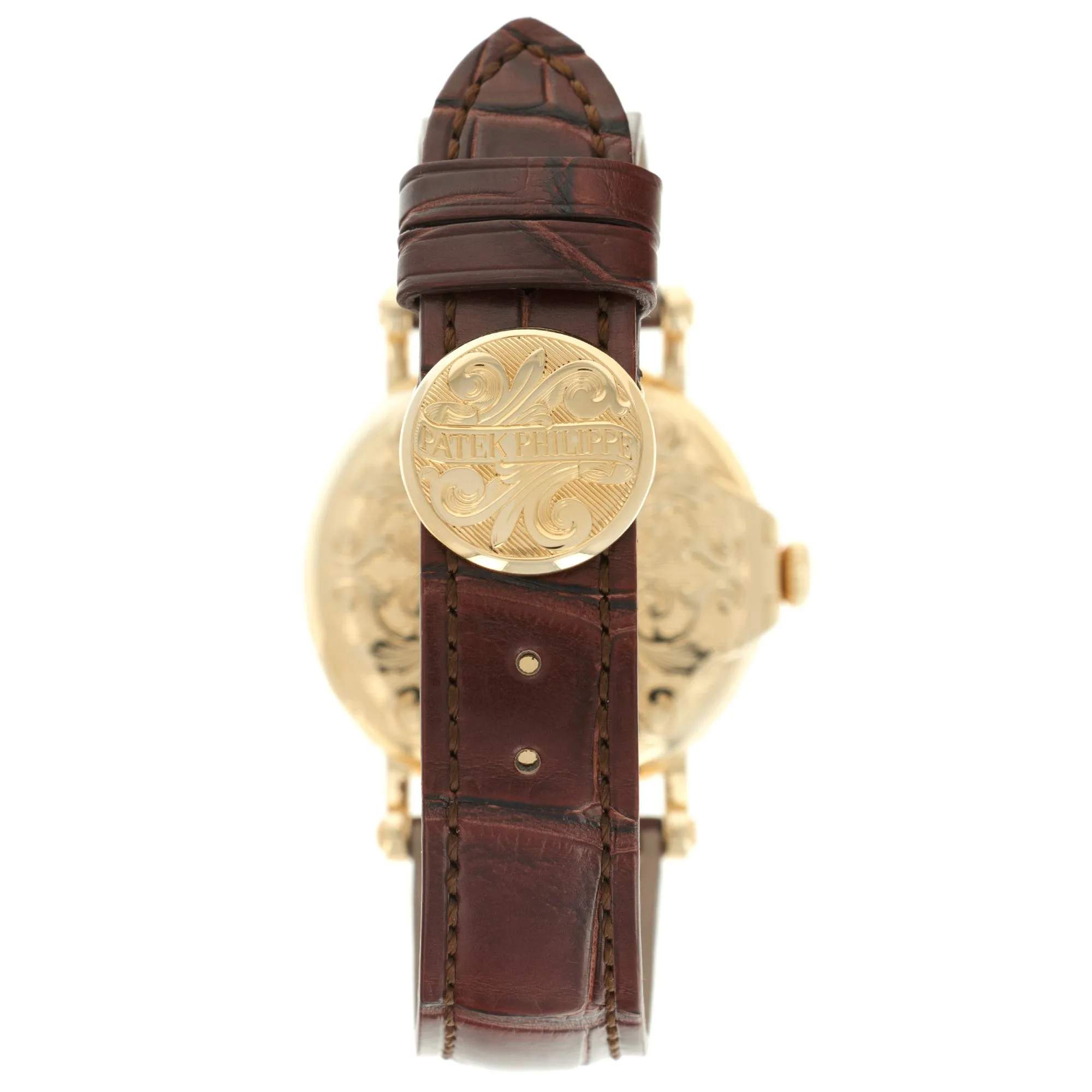 Patek Philippe Yellow Gold Perpetual Hand-Engraved Watch Ref. 5160