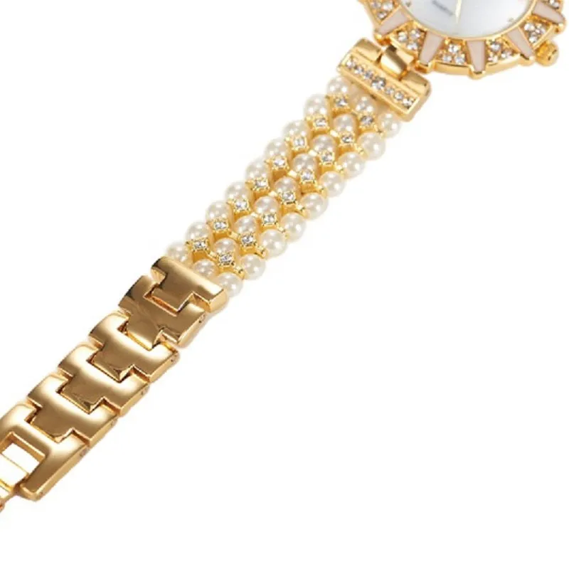 Pearl Strap With Diamond Women's Watch
