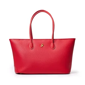 PEBBLE TOTE BAG - RED