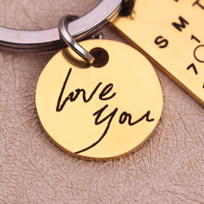 Personalized Calendar Key Chain