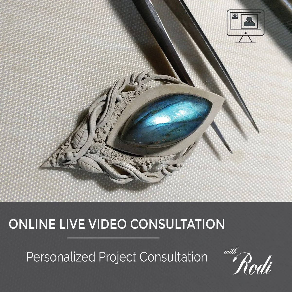 Personalized Metal Clay Project  - Live Online Class