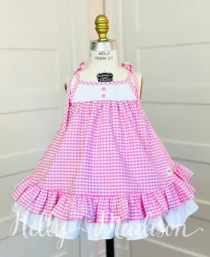 Pink Gingham Hannah Dress