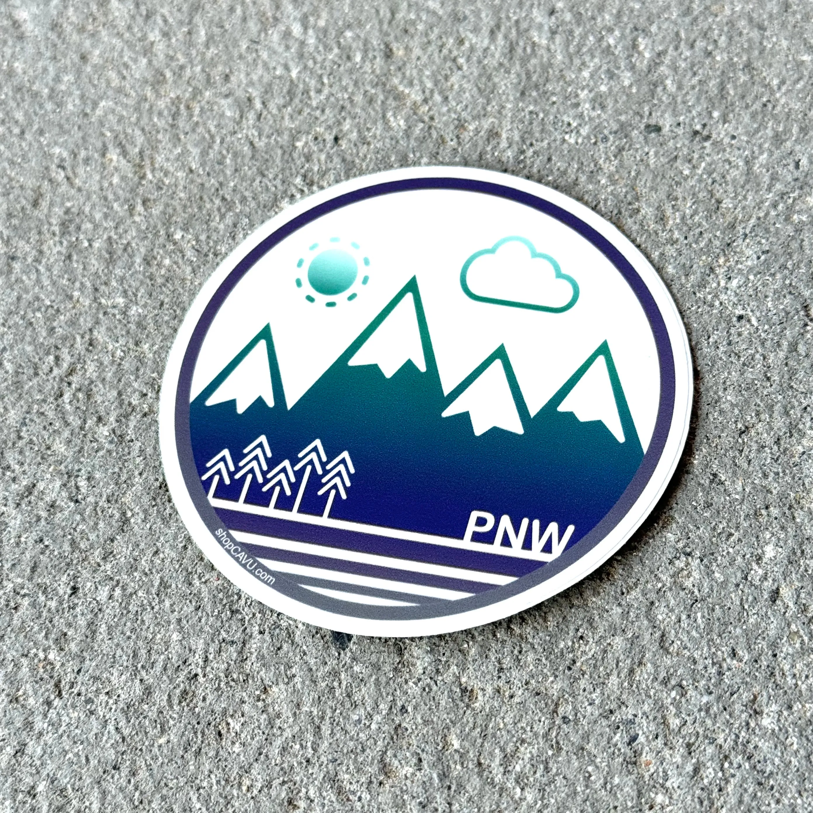 PNW Circle 3" Sticker / Decal
