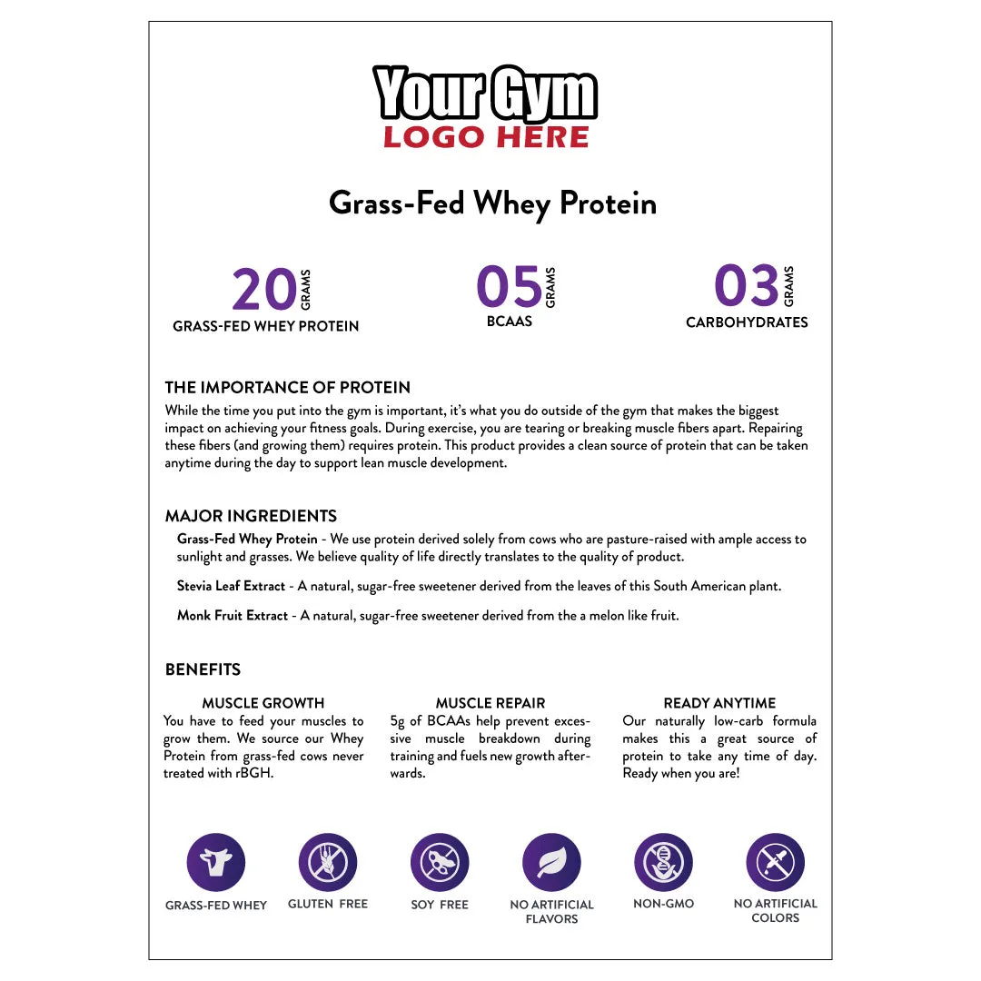 Protein Info Sheet (8.5x11)