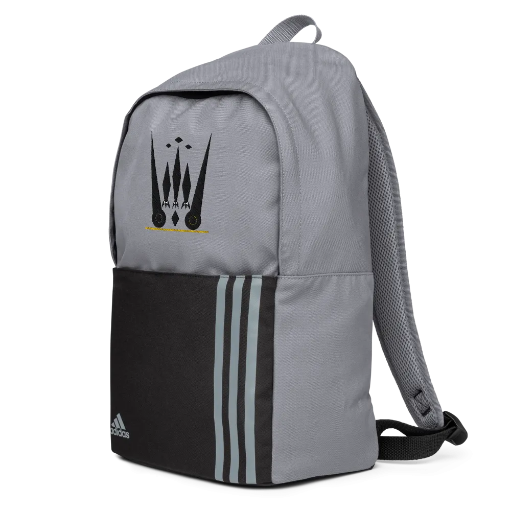 Purple Rich Apparel | Black on Grey Adidas Backpack