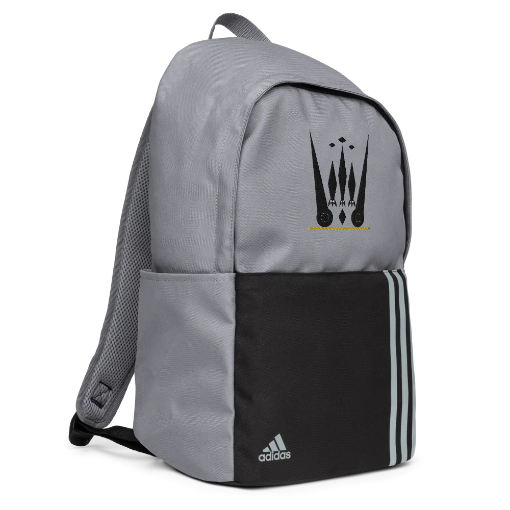 Purple Rich Apparel | Black on Grey Adidas Backpack