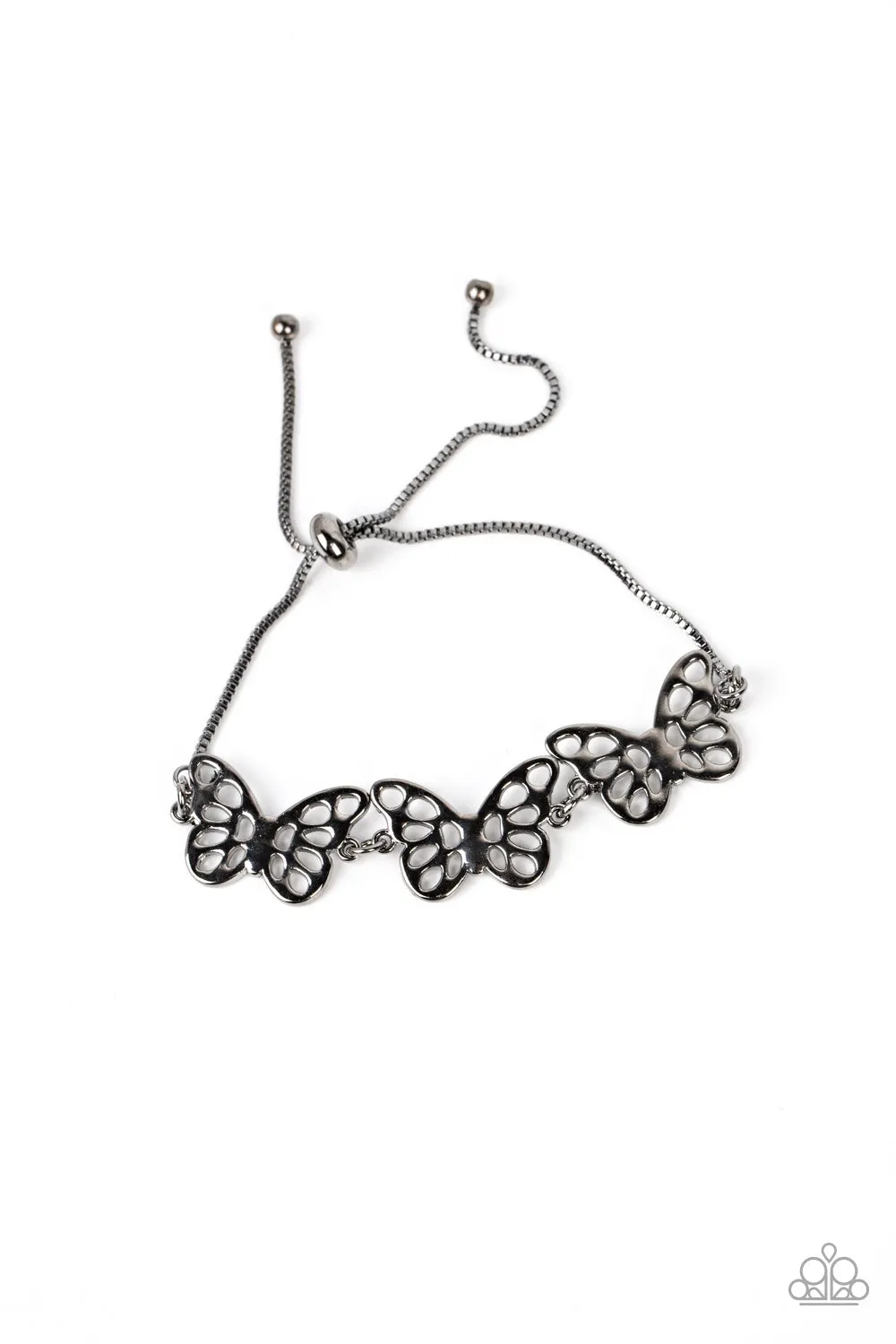 Put a WING on It Black Bracelet Paparazzi