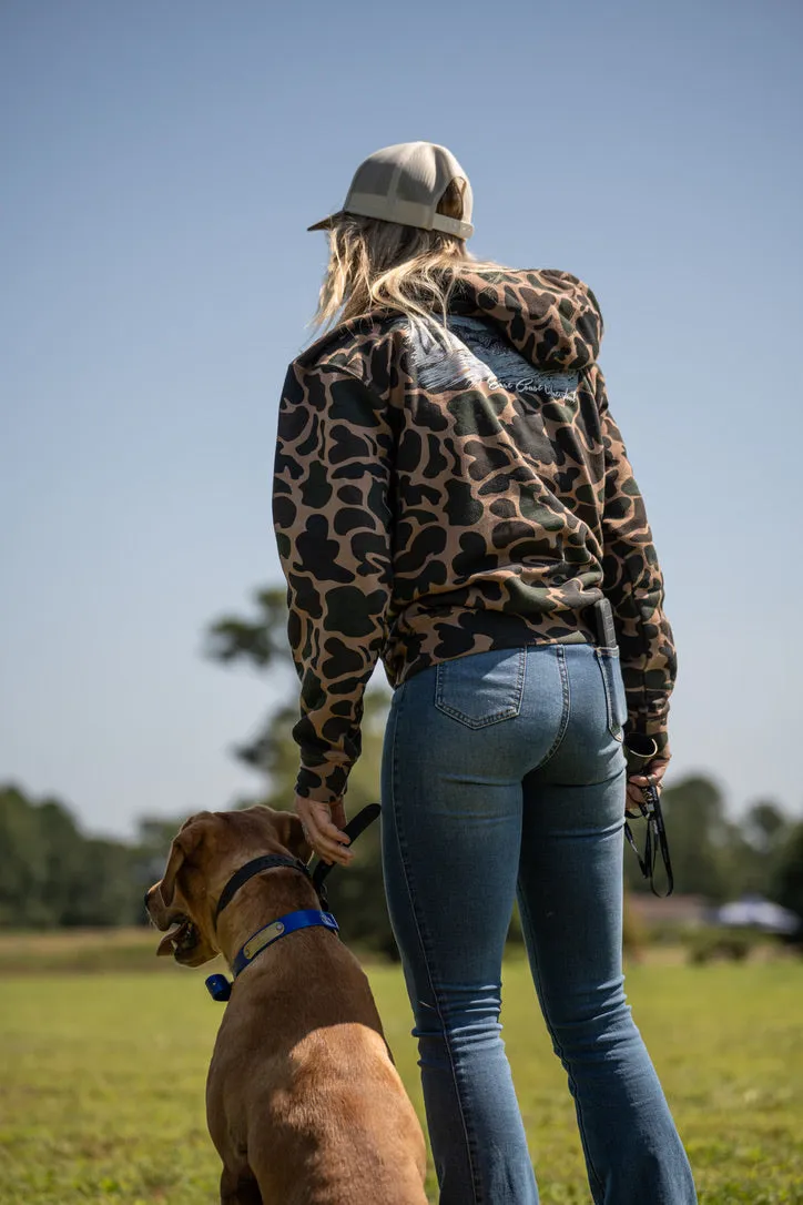 "Water Dog" Old School Camo Hoodie