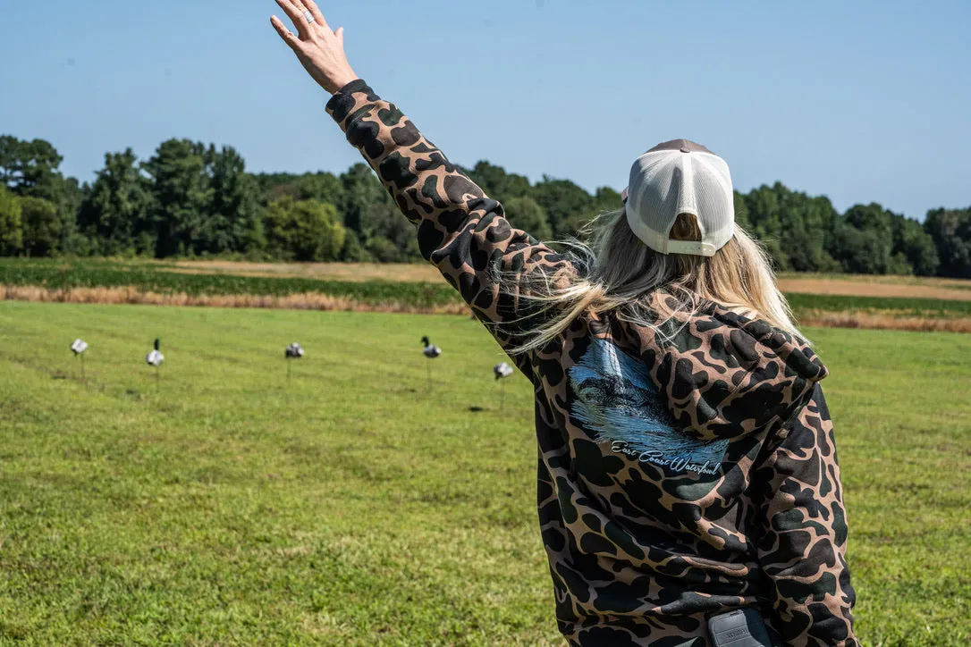 "Water Dog" Old School Camo Hoodie