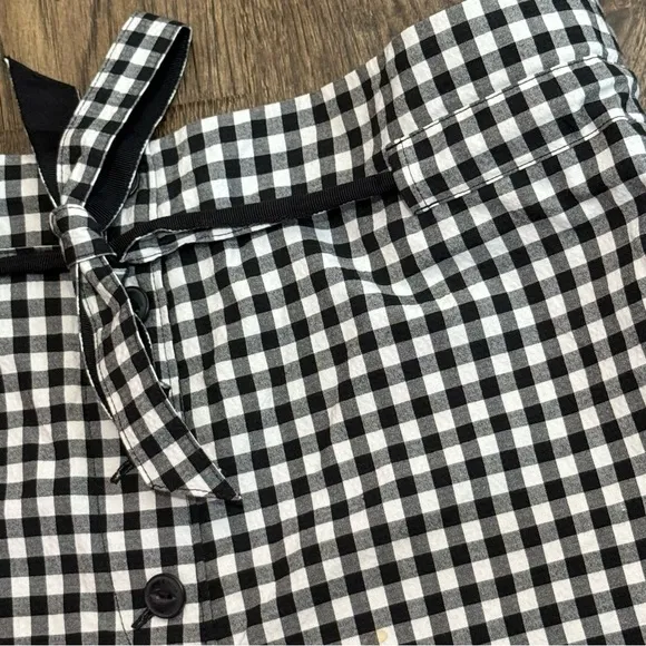 Rag &amp; Bone Camille Gingham Short in Black &amp; White Gingham 12