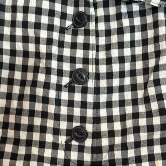 Rag &amp; Bone Camille Gingham Short in Black &amp; White Gingham 12