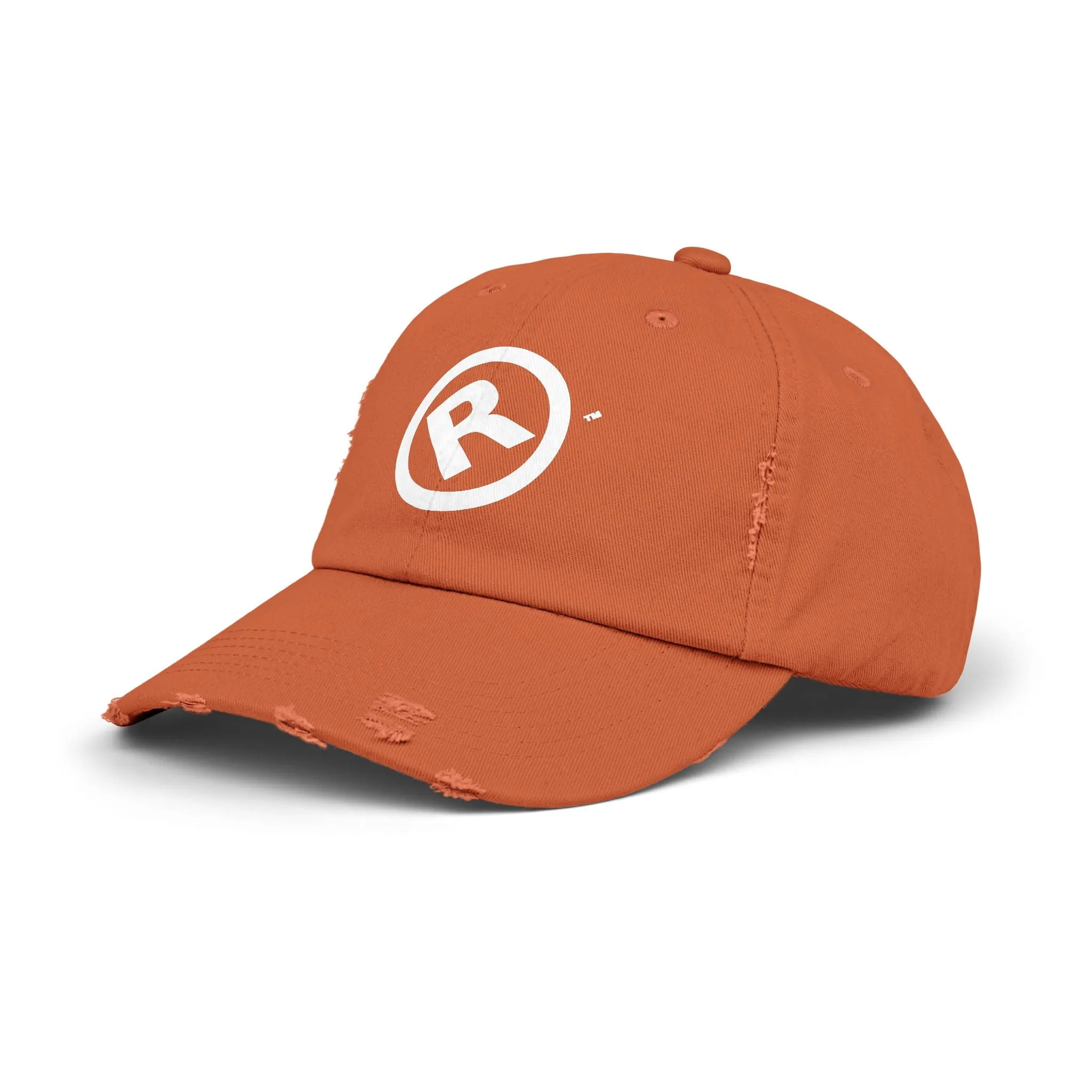 Raw Suhi "R" LOGO Distressed Dad Cap burnt orange)