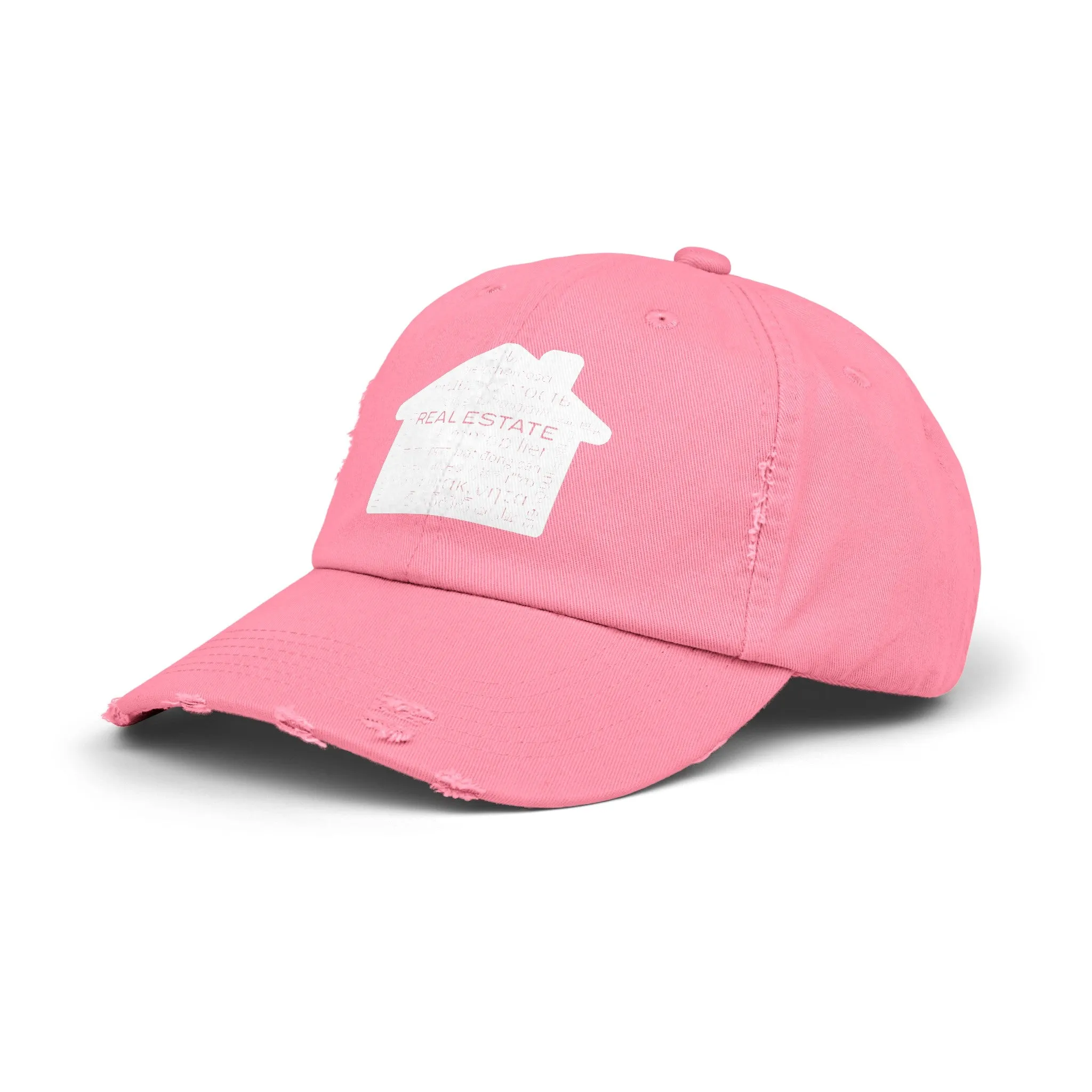 Real Estate Translated Unisex Distressed Cap