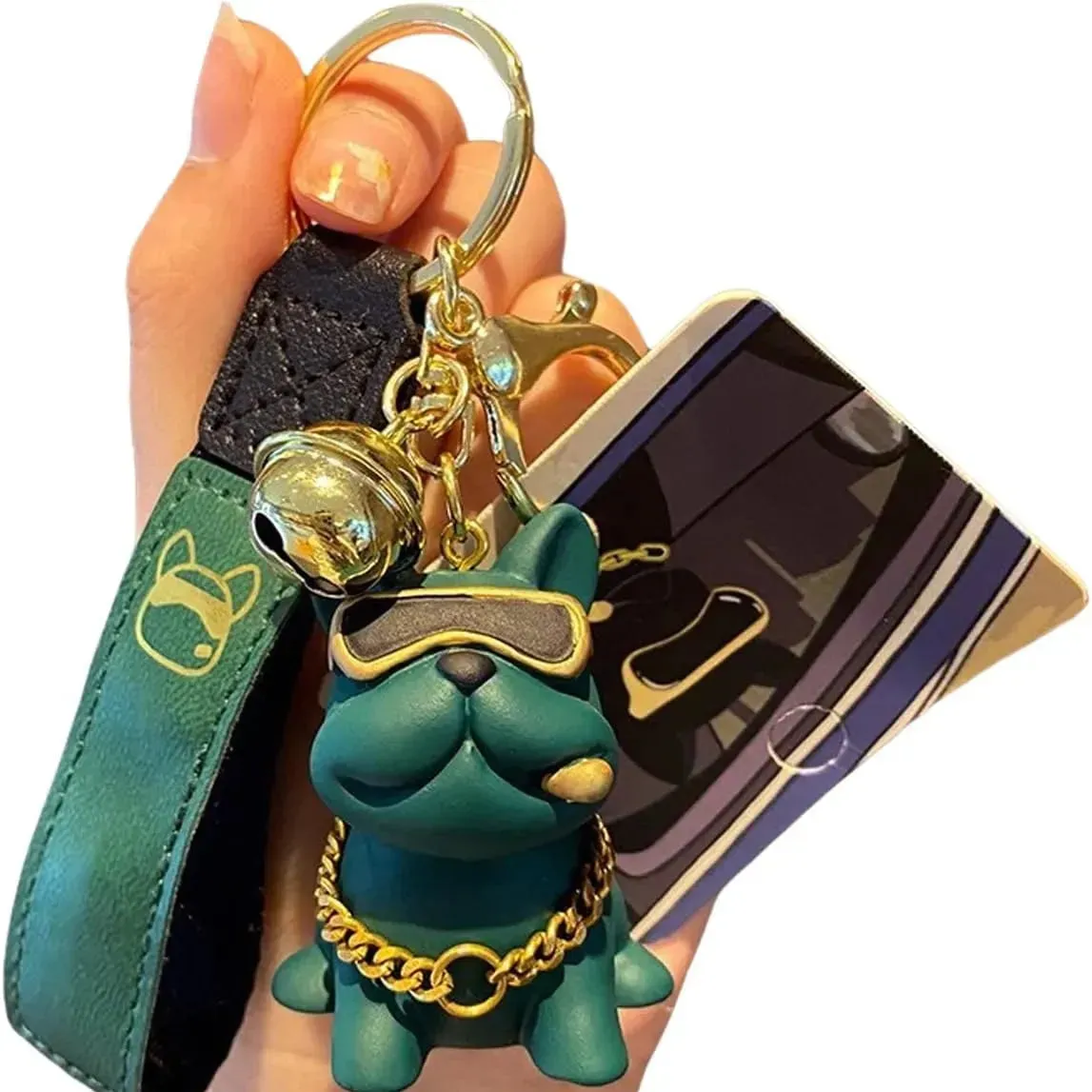 Rebel Ruff Bulldog 3D Keychain