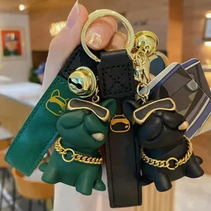 Rebel Ruff Bulldog 3D Keychain
