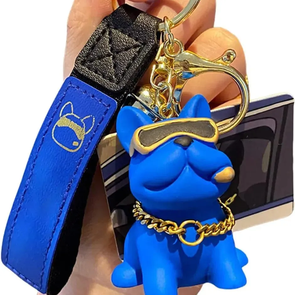 Rebel Ruff Bulldog 3D Keychain