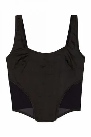 Regalia -  Bobbi Panelled Basque Black