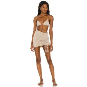 REVOLVE LOVEWAVE The Sandra Mini Skirt in Gold XXS