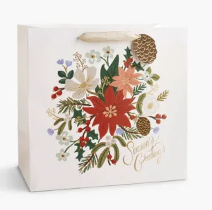 Rifle Paper Co - Holiday Bouquet Large Gift Bag