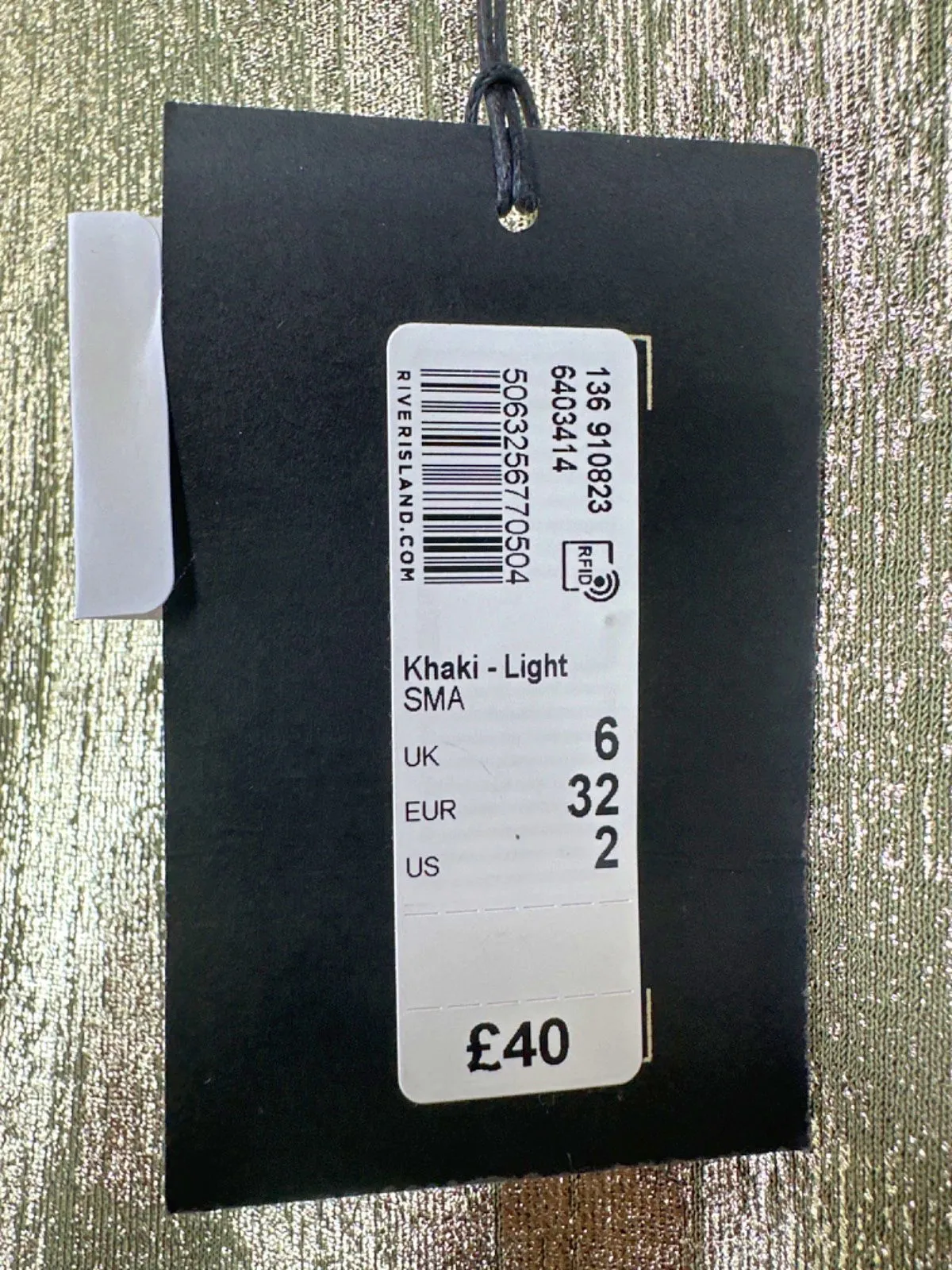 River Island  Light Gold Maxi Dress UK 6