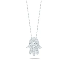 Roberto Coin 18k White Gold Hamsa Necklace