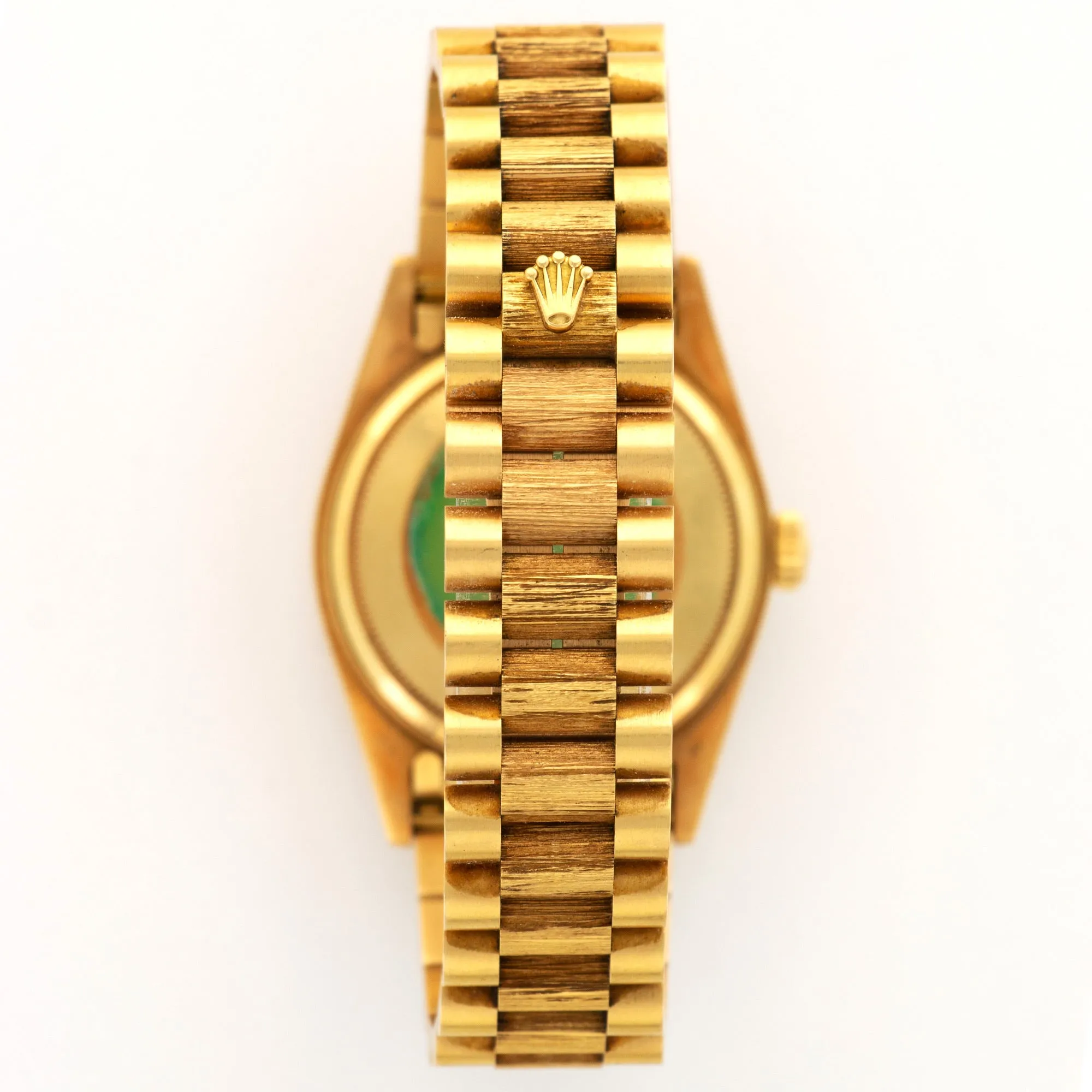 Rolex Day-Date Watch Ref. 18078 with Bark Finish and Box and Paper