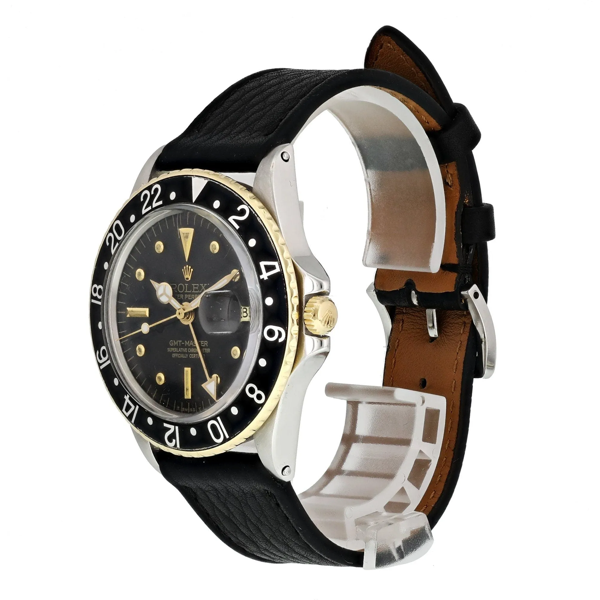 Rolex GMT Master Date 16753 Nipple Dial Mens Watch