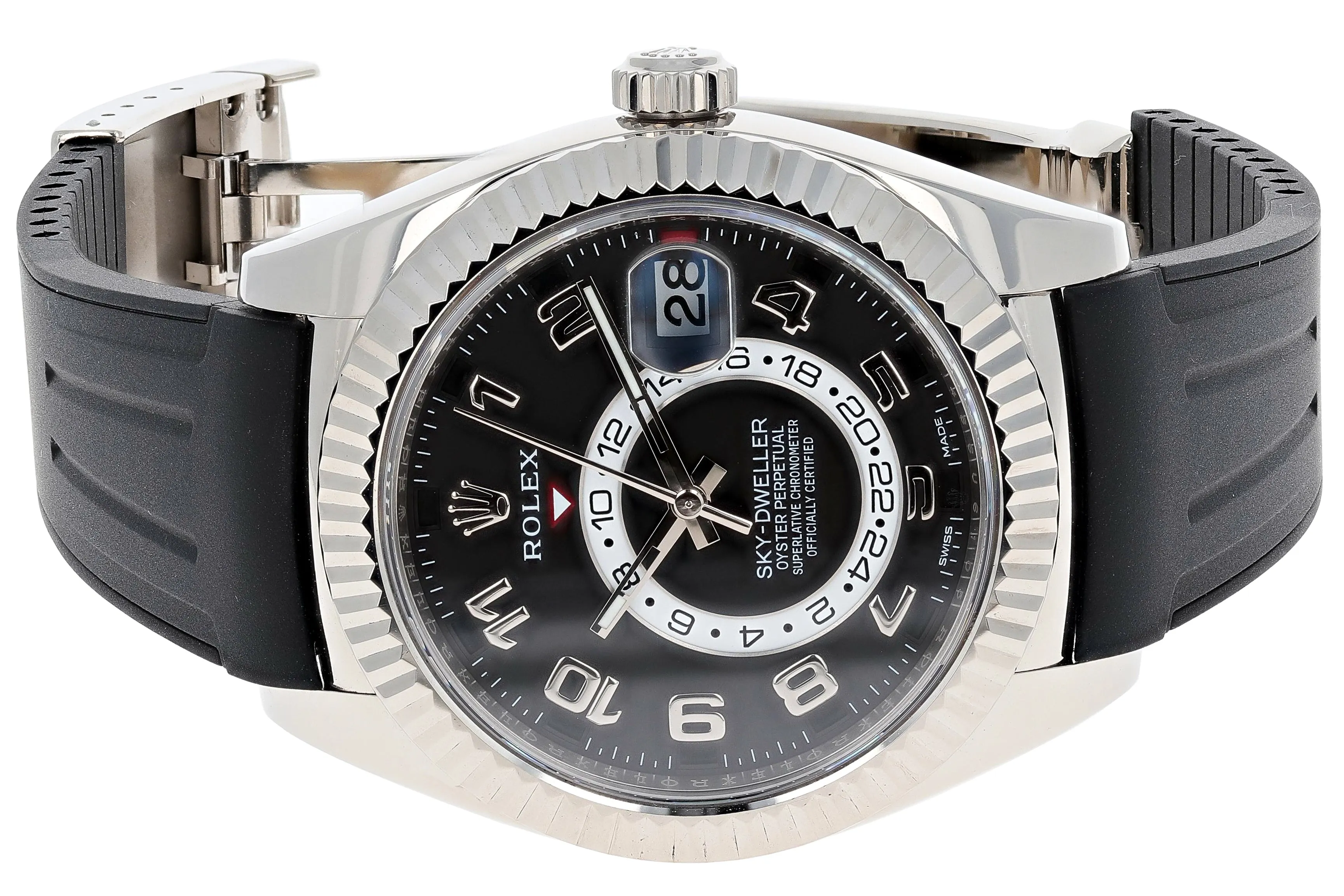 Rolex Sky-Dweller 326139 Christie's Lot 245 Full Set 18k White Gold 42 mm