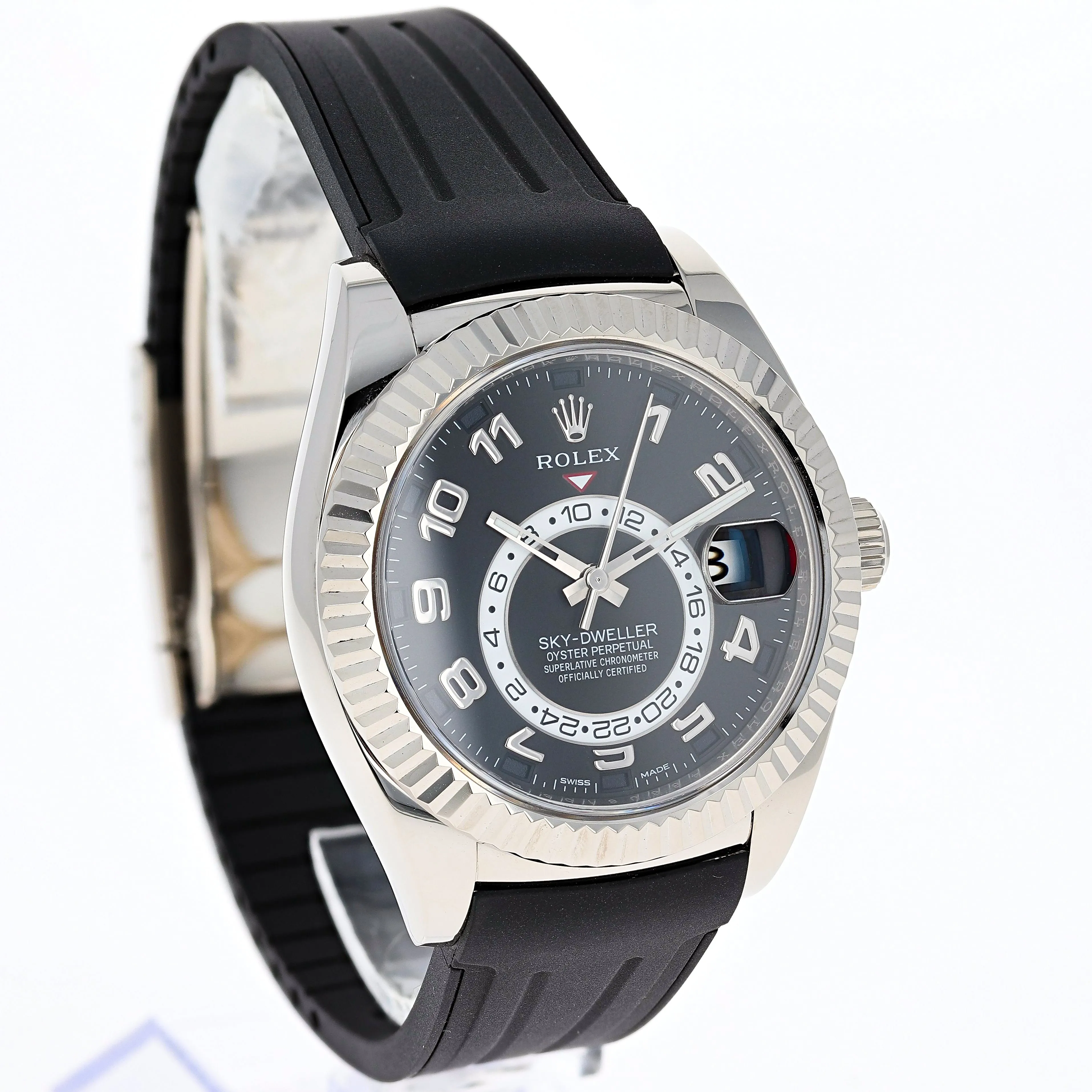 Rolex Sky-Dweller 326139 Christie's Lot 245 Full Set 18k White Gold 42 mm